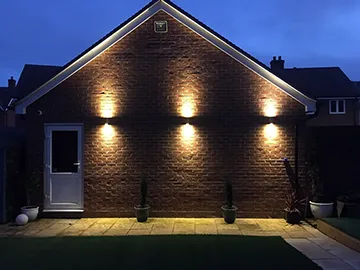 Outside up/down lighting